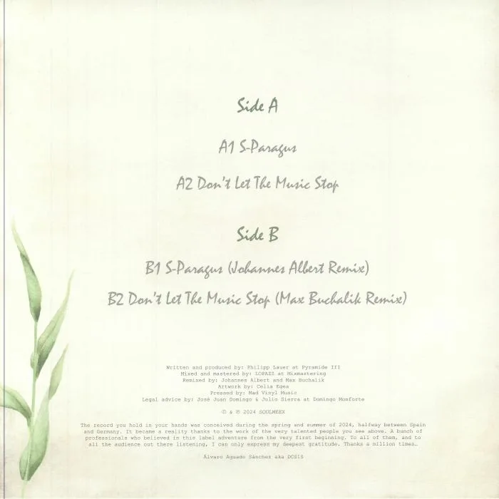 Back cover — LAUER — S Paragus