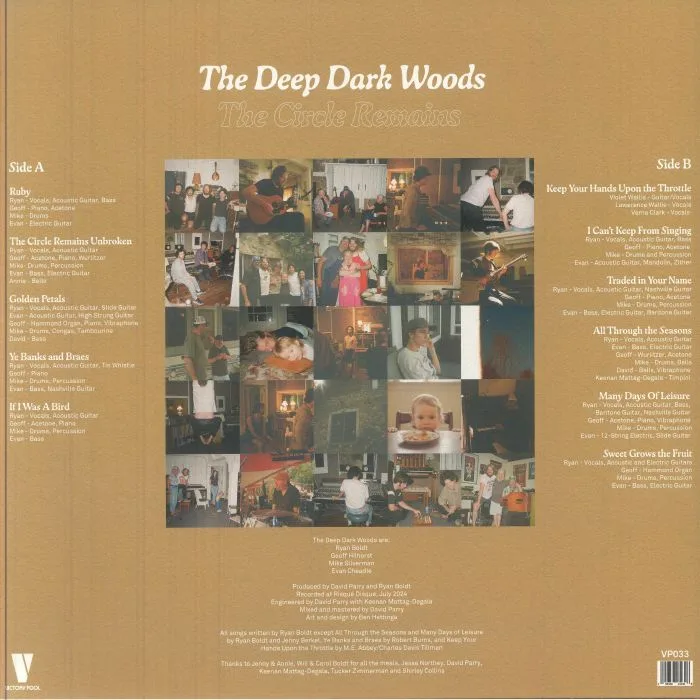 Обратная сторона обложки — The DEEP DARK WOODS — The Circle Remains