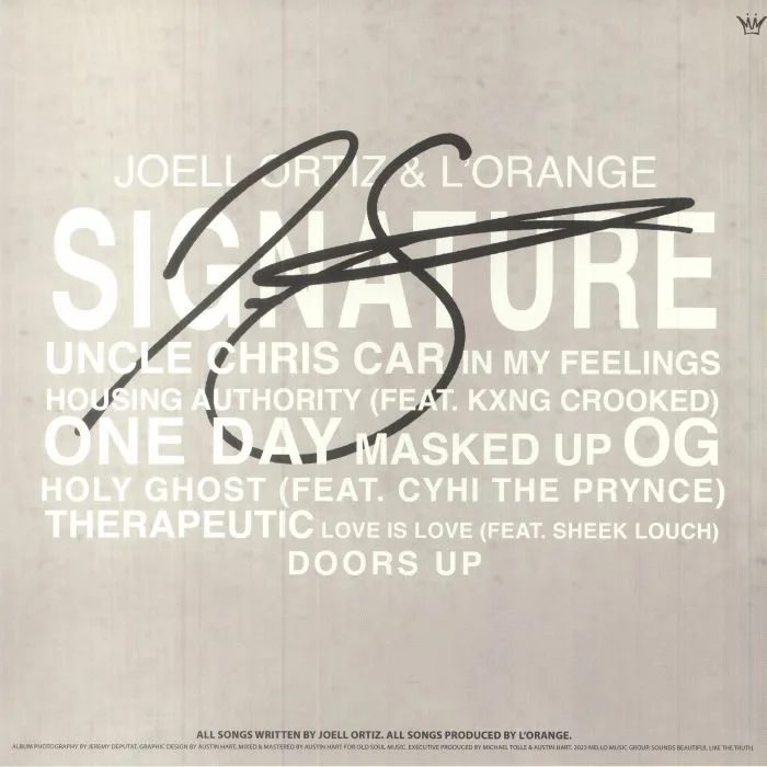 Back cover — Joell ORTIZ / L'ORANGE — Signature
