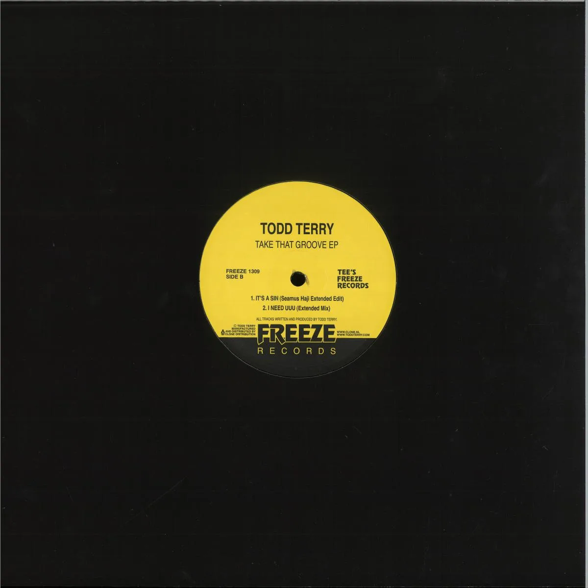 Back cover — Todd Terry — Take That Groove EP