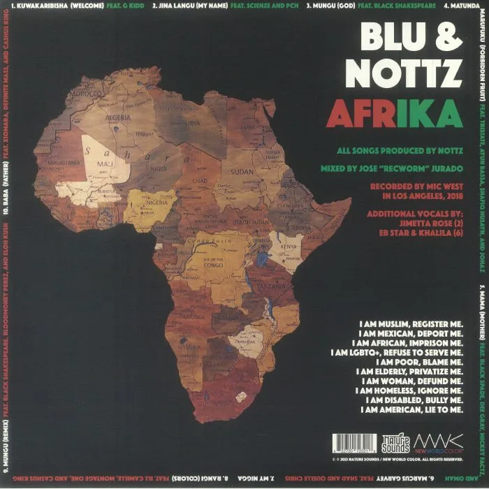 Back cover — BLU & NOTTZ — Afrika