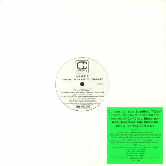Front cover — BEANFIELD — Tides Remixes