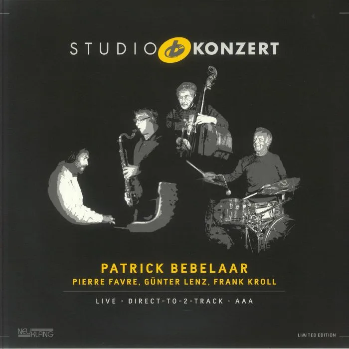 Лицевая сторона обложки — Patrick BEBELAAR / PIERRE FAVRE / GUNTER LENZ / FRANK KROLL — Studio Konzert