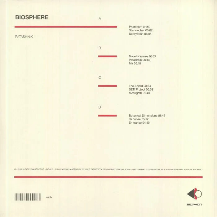 Back cover — BIOSPHERE — Patashnik