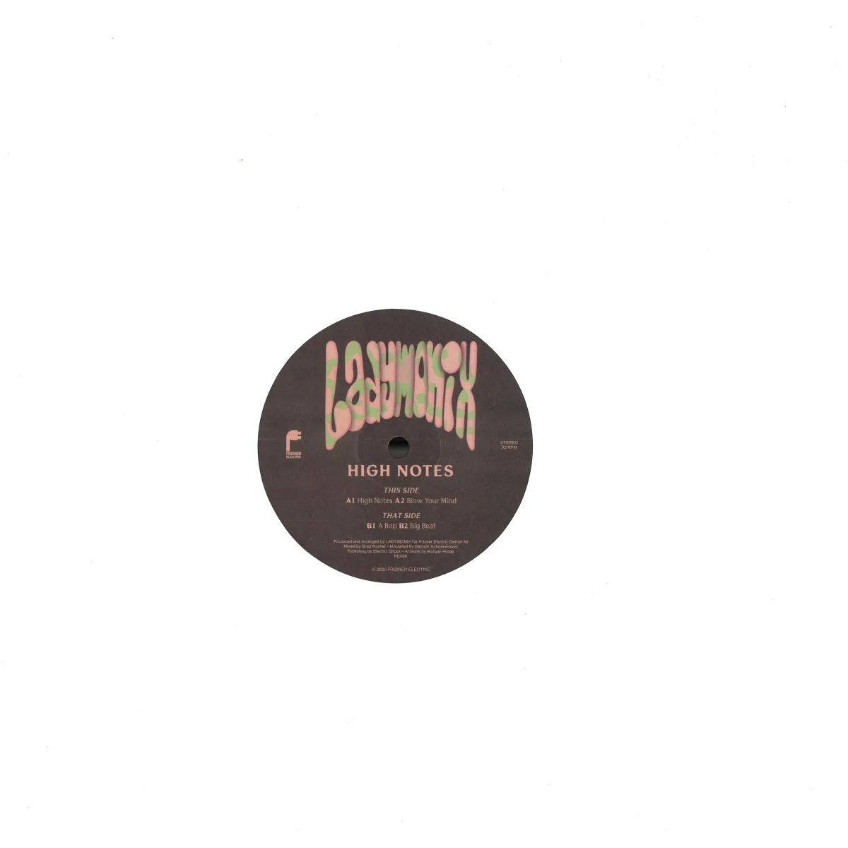 Обратная сторона обложки — Ladymonix — High Notes EP