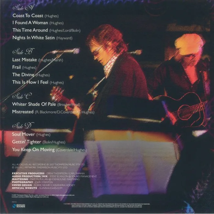 Back cover — Glenn HUGHES — Live In Australia (reissue)