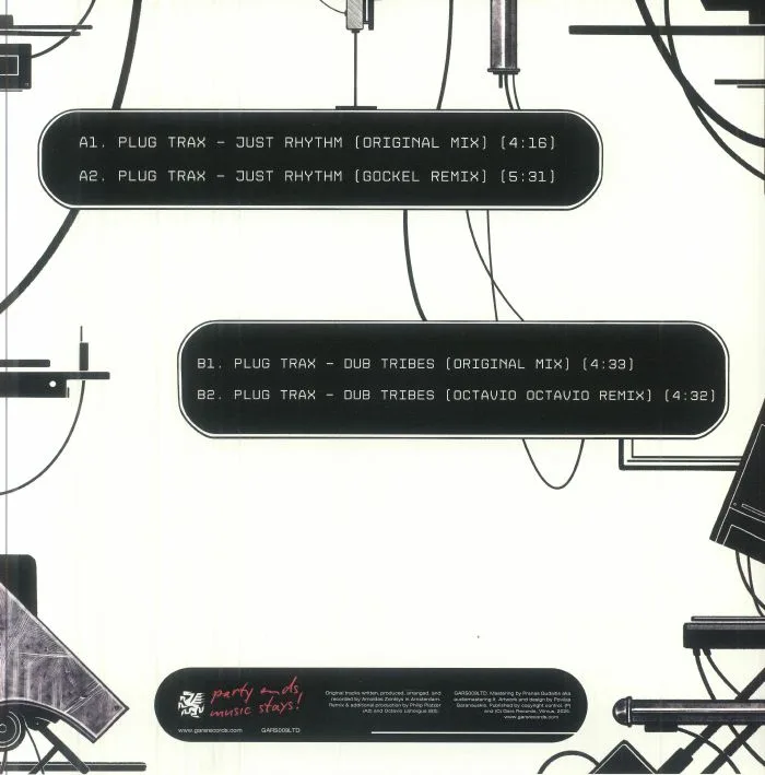 Back cover — PLUG TRAX — Groovelicious