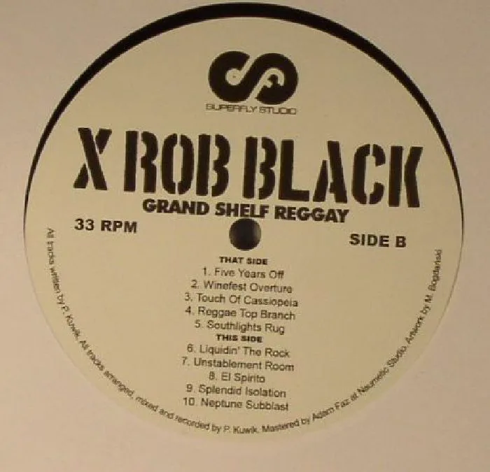 Обратная сторона обложки — Rob X BLACK — Grand Shelf Reggae