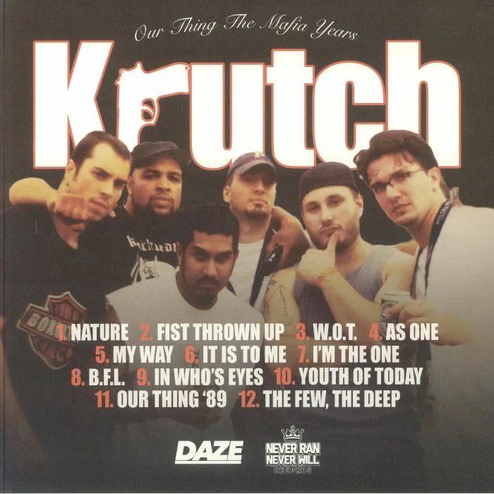 Back cover — KRUTCH — Our Thing The Mafia Years