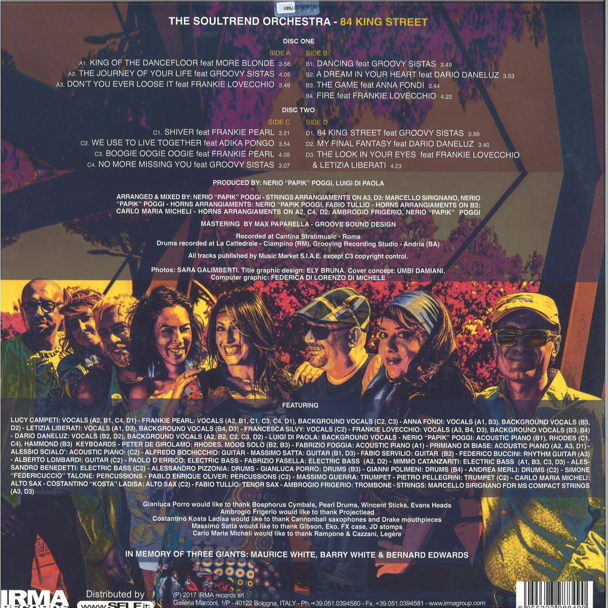 Back cover — The Soultrend Orchestra — 84 KING STREET 2x12"