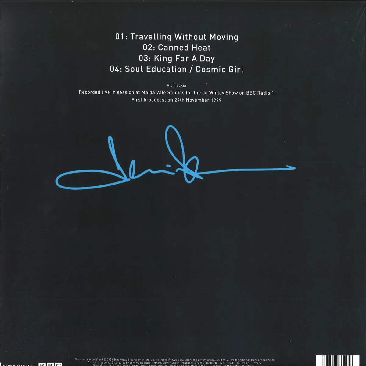 Back cover — Jamiroquai — Live at Maida Vale