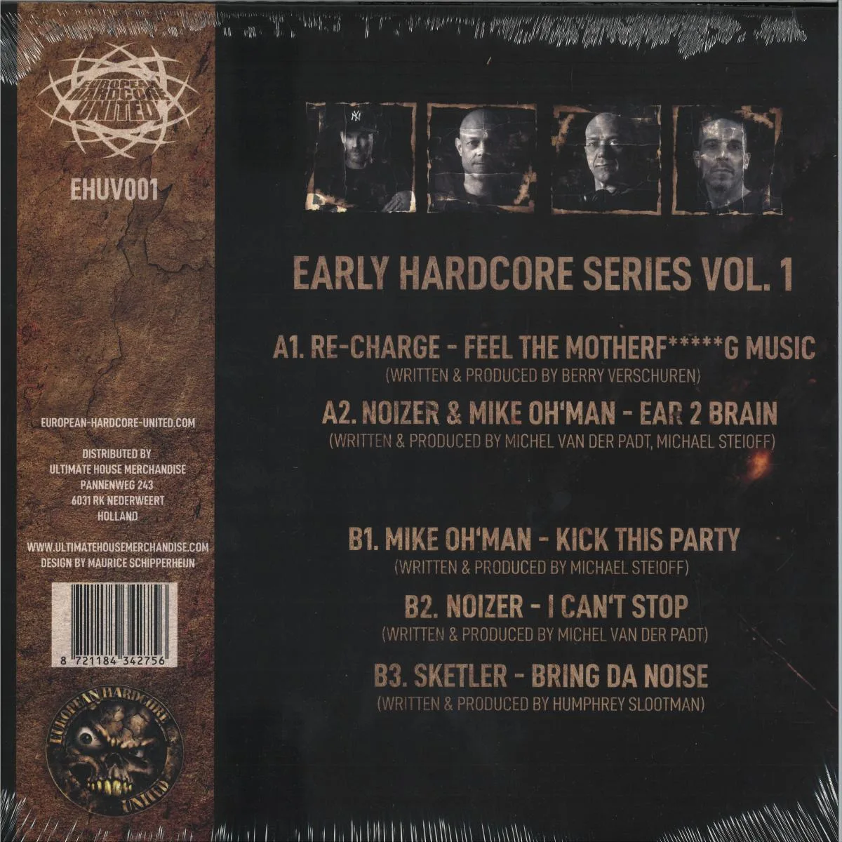 Back cover — Various — Early Hardcore Series Vol. 1
