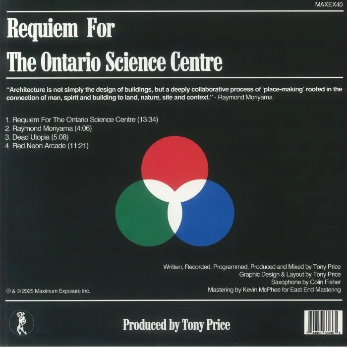 Back cover — Tony PRICE — Requiem For The Ontario Science Centre