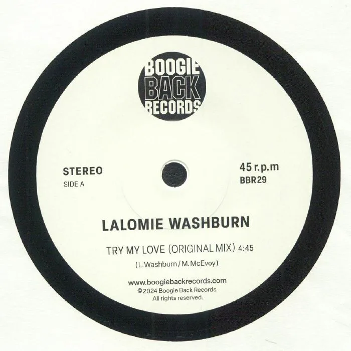 Лицевая сторона обложки — Lalomie WASHBURN — Try My Love