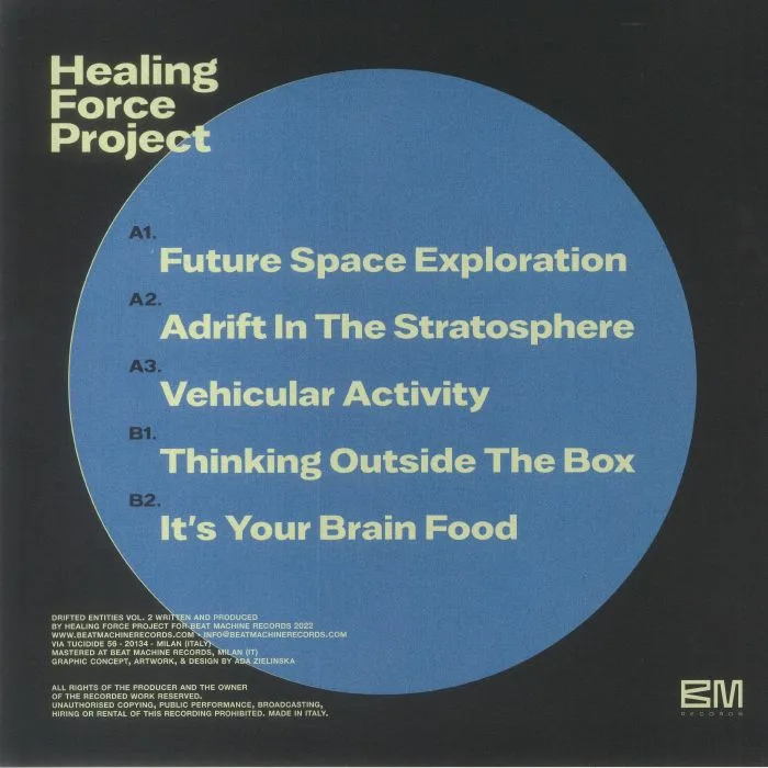 Back cover — HEALING FORCE PROJECT — Drifted Entities Vol 2
