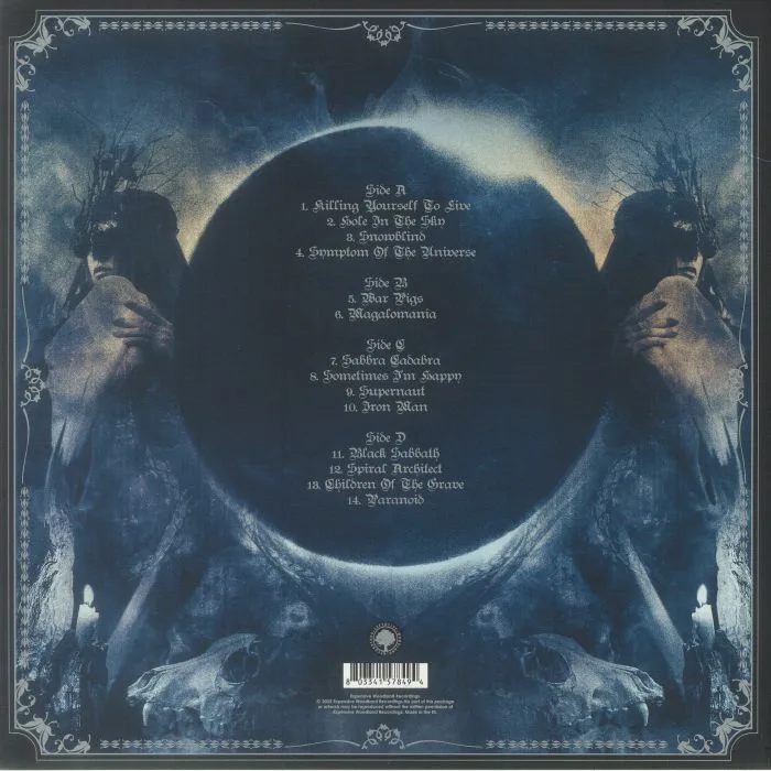 Обратная сторона обложки — BLACK SABBATH — Live In The USA 1975