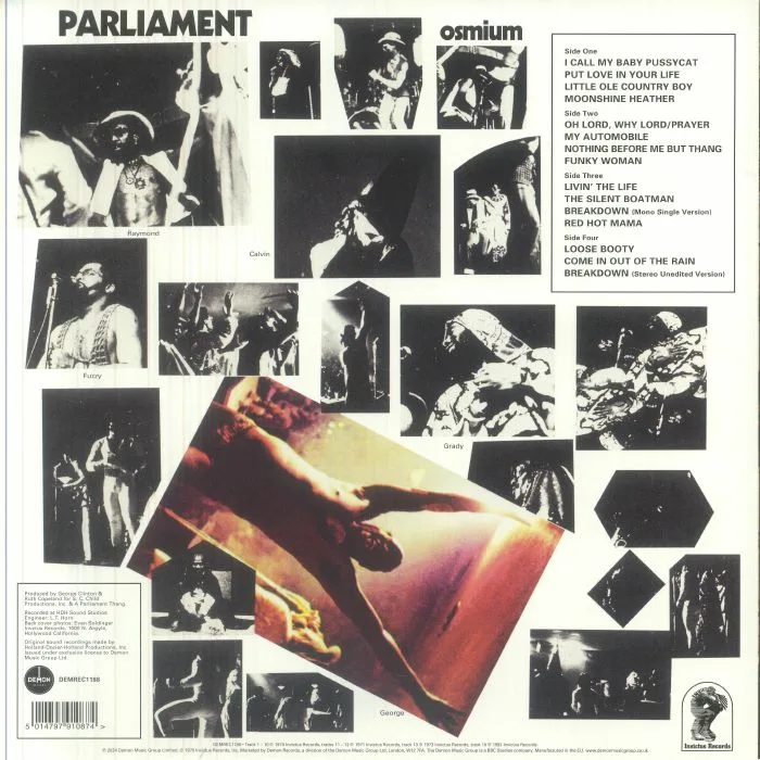 Обратная сторона обложки — PARLIAMENT — Osmium (Deluxe Edition)