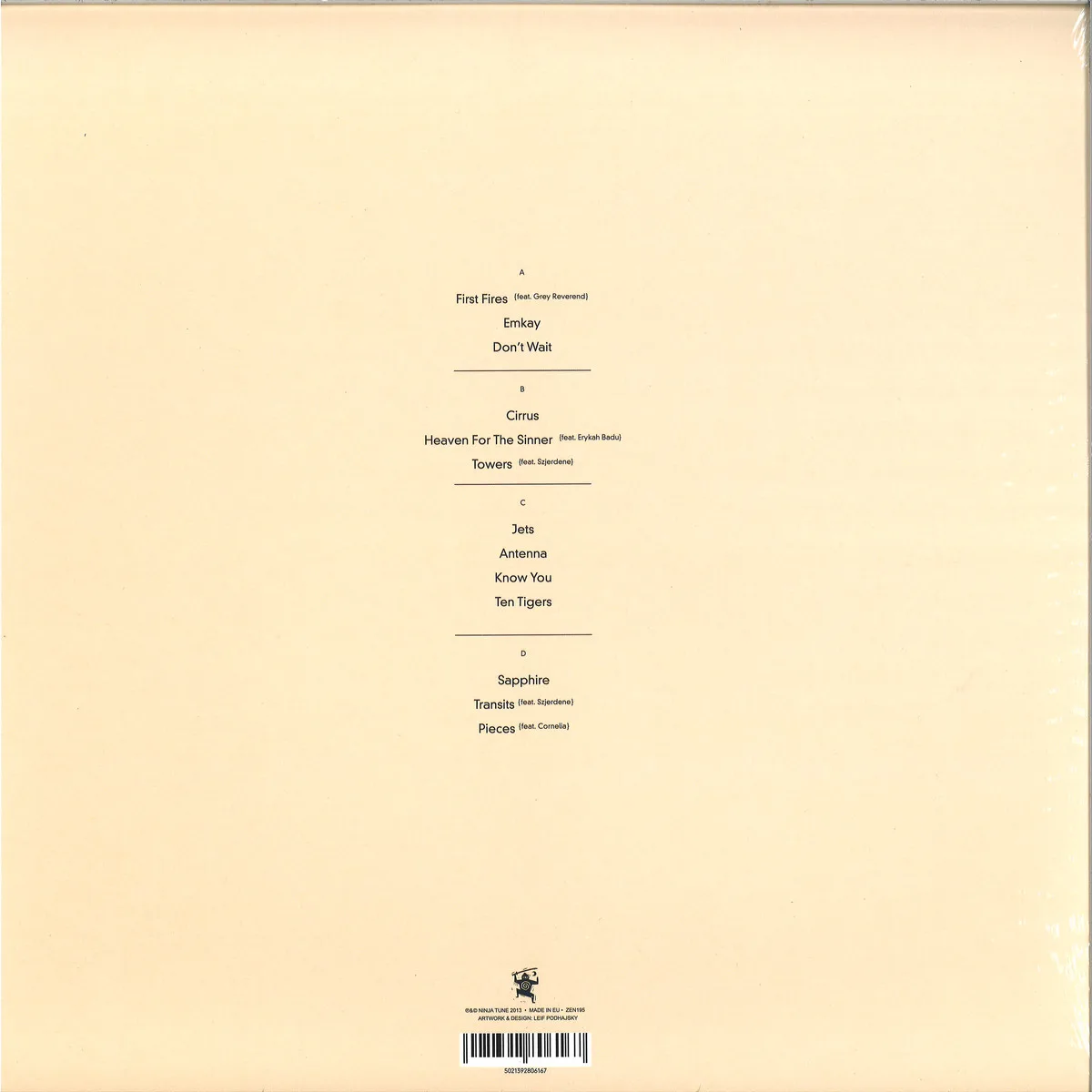 Back cover — Bonobo — The North Borders (2x12" + DL)