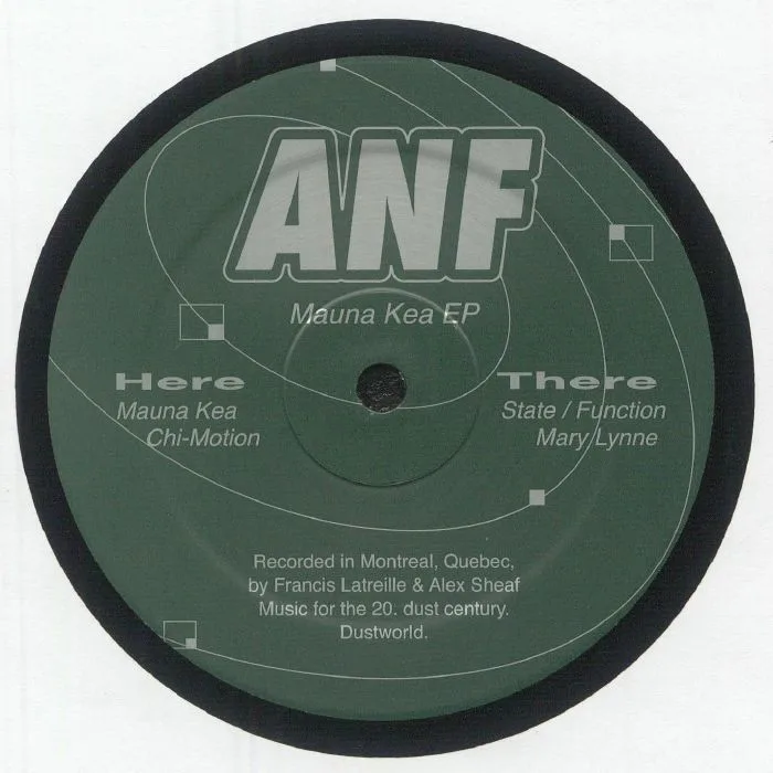 Лицевая сторона обложки — ANF — Mauna Kea EP (reissue)