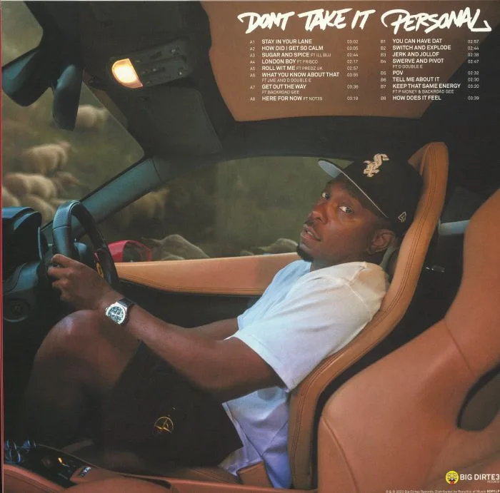 Обратная сторона обложки — DIZZEE RASCAL — Don't Take It Personal
