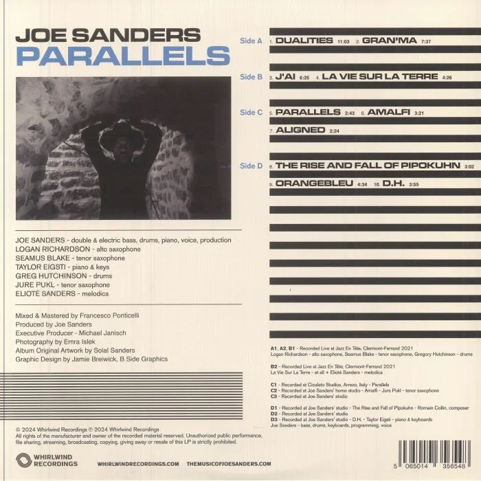 Обратная сторона обложки — Joe SANDERS — Parallels