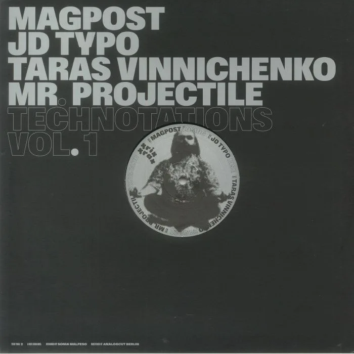 Обратная сторона обложки — MAGPOST / JD TYPO / TARAS VINNICHENKO / MR PROJECTILE — Technotations Vol 1