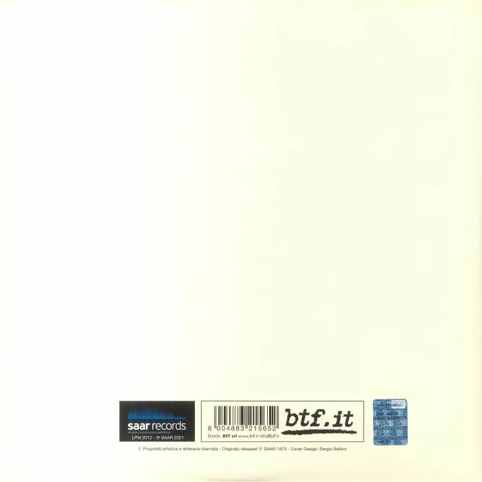 Back cover — Franco CERRI — Metti Una Sera Cerri (reissue)