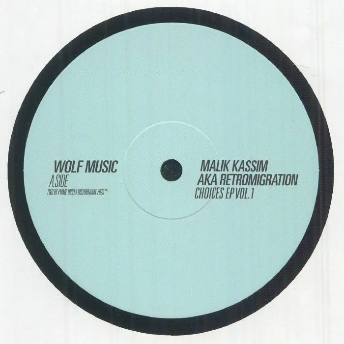 Лицевая сторона обложки — Malik aka RETROMIGRATION KASSIM — Choices EP Vol 1