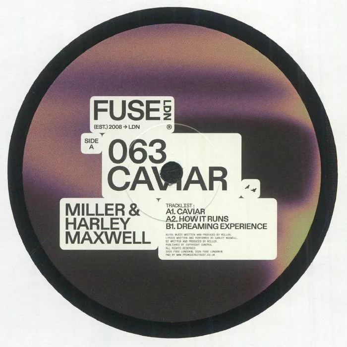 Front cover — MILLER / HARLEY MAXWELL — Caviar