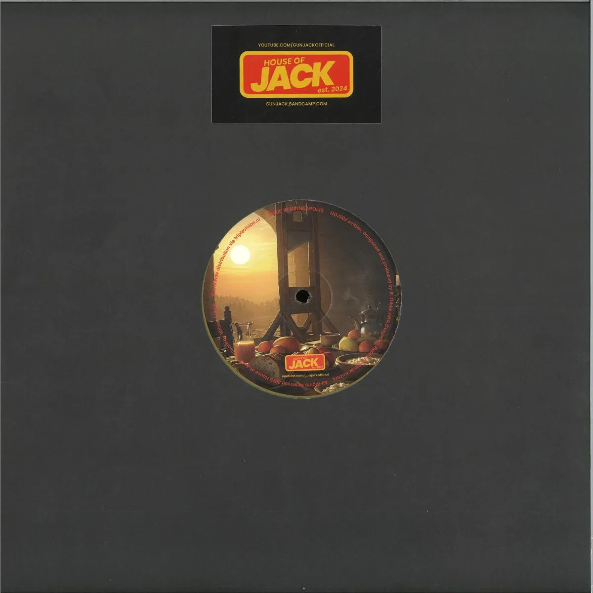 Back cover — Gunjack — Breakfast at the Guillotine