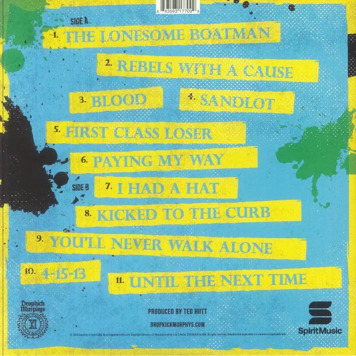Обратная сторона обложки — DROPKICK MURPHYS — 11 Short Stories Of Pain & Glory (reissue)