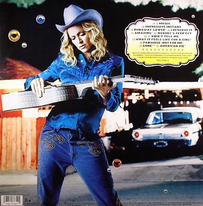 Обратная сторона обложки — MADONNA — Music