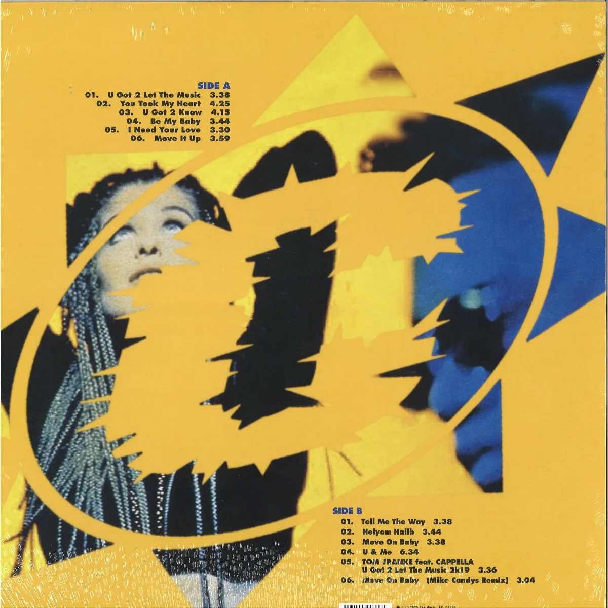 Back cover — Cappella — Greatest Hits LP