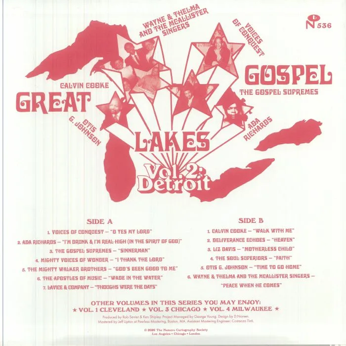 Back cover — VARIOUS — Great Lakes Gospel: Detroit