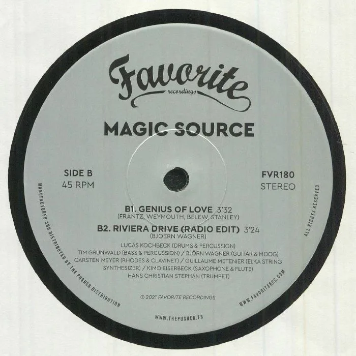 Back cover — MAGIC SOURCE — Riviera Drive