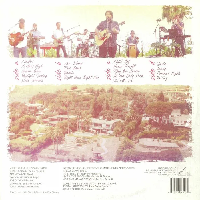 Back cover — IRATION — Backyard Sessions: Malibu Edition