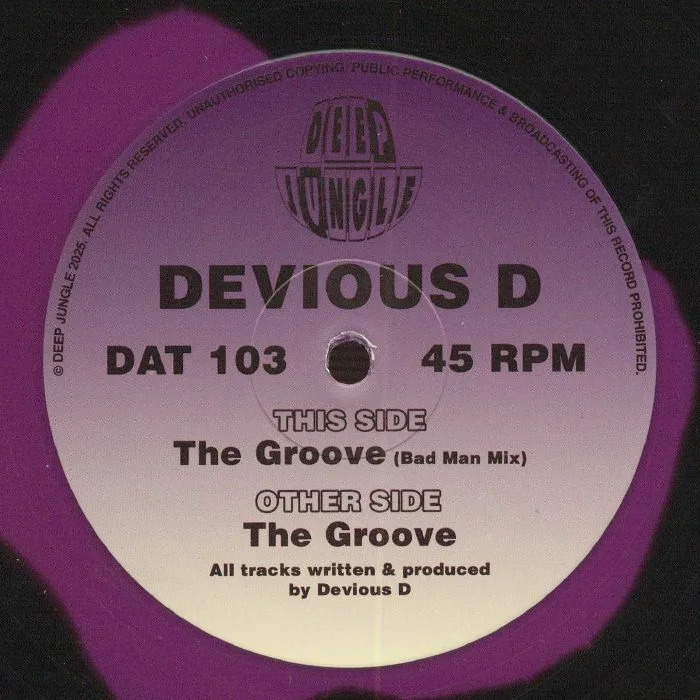 Лицевая сторона обложки — DEVIOUS D — The Groove