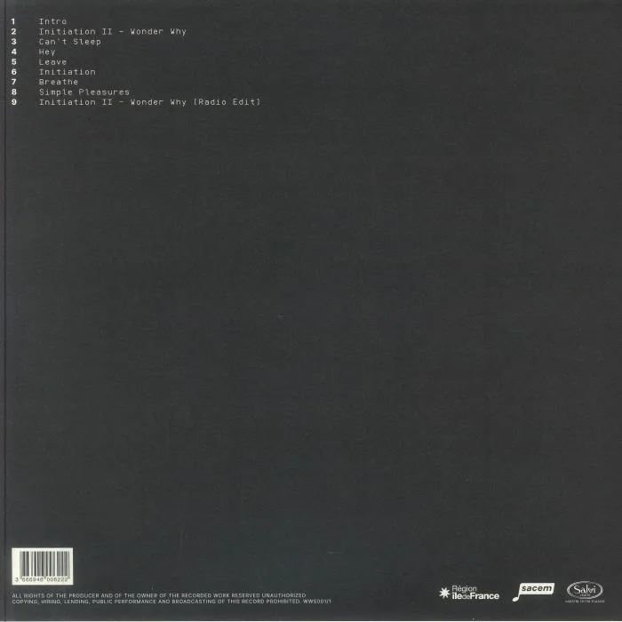 Back cover — Sophye SOLIVEAU — Initiation