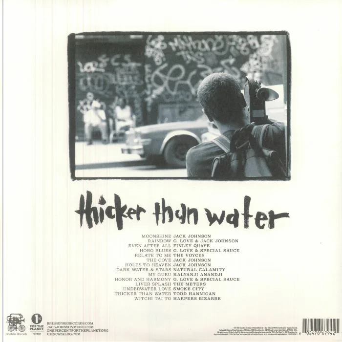 Обратная сторона обложки — VARIOUS — Thicker Than Water (Soundtrack)