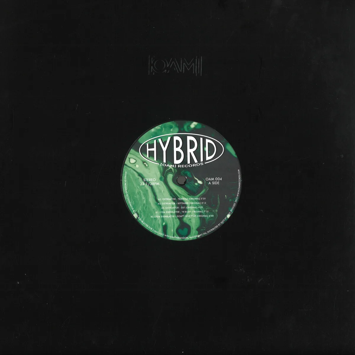 Back cover — Ostreaktor & Lydia Eisenblätter — HYPRID ONE EP