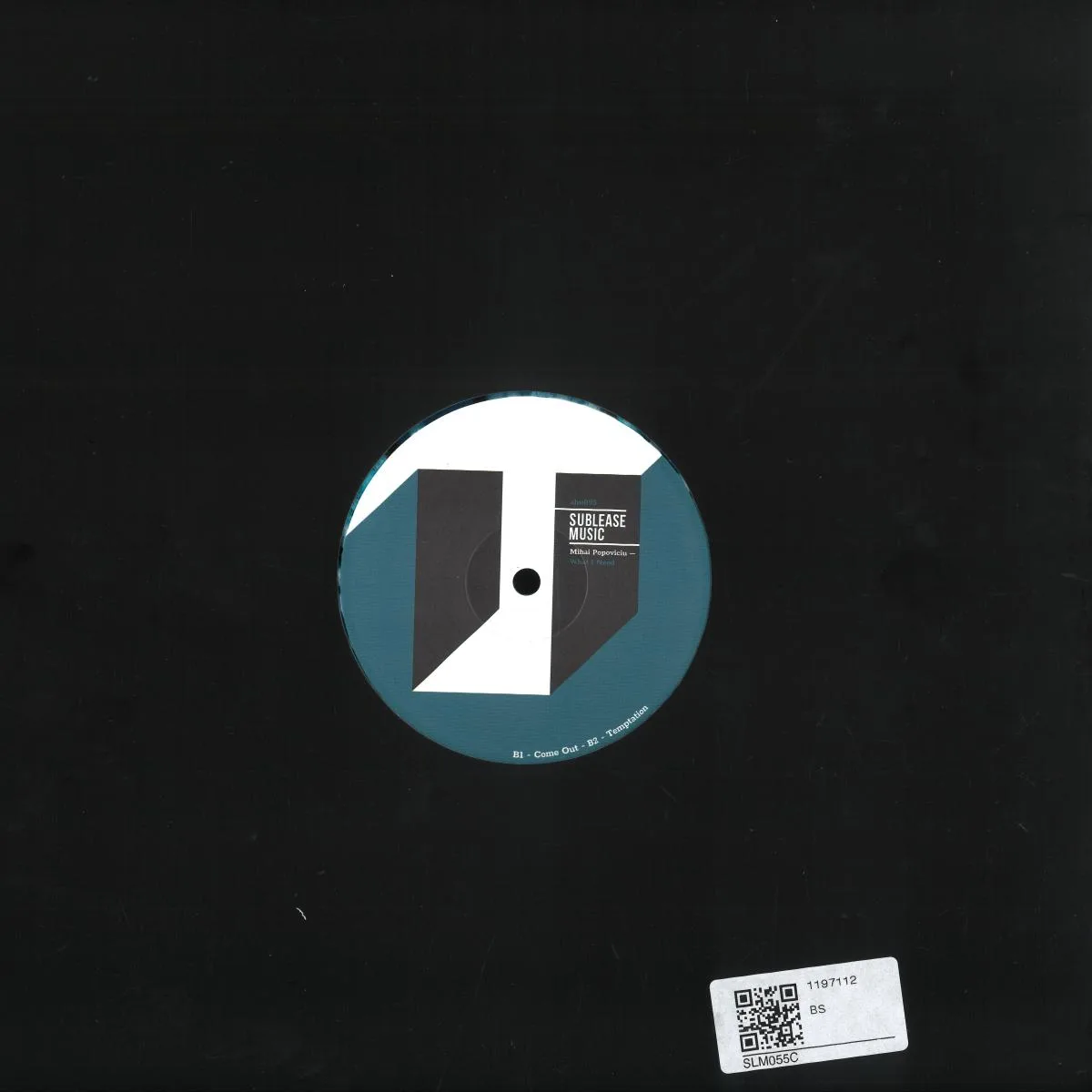 Back cover — Mihai Popoviciu — What I Need LP