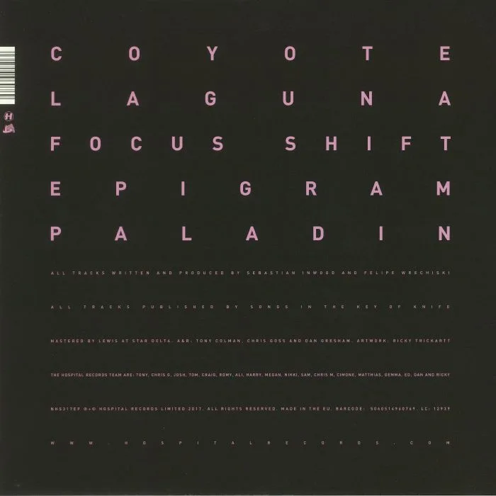 Back cover — KRAKOTA / URBANDAWN — Focus Shift EP