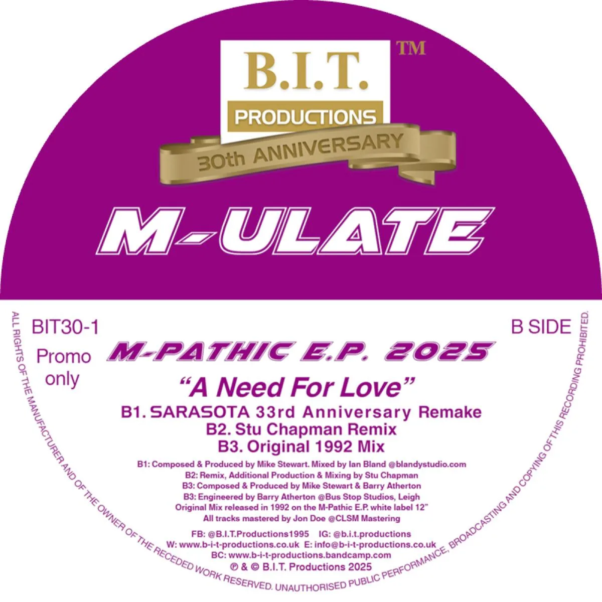 Back cover — M-ULATE — M-Pathic E.P. 2025