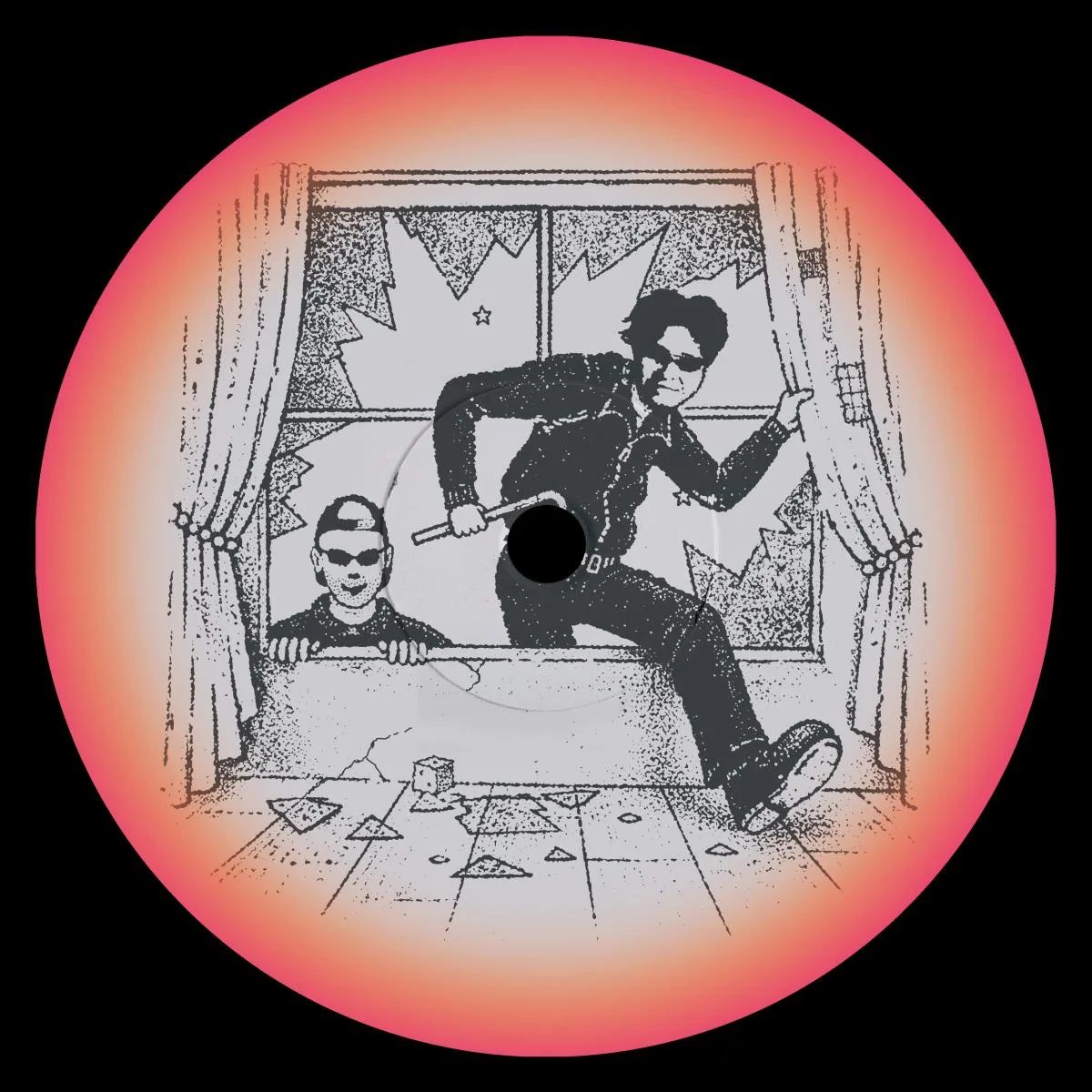 Лицевая сторона обложки — Adrien Calvet — Don't Stay At Home The Robbers Are in