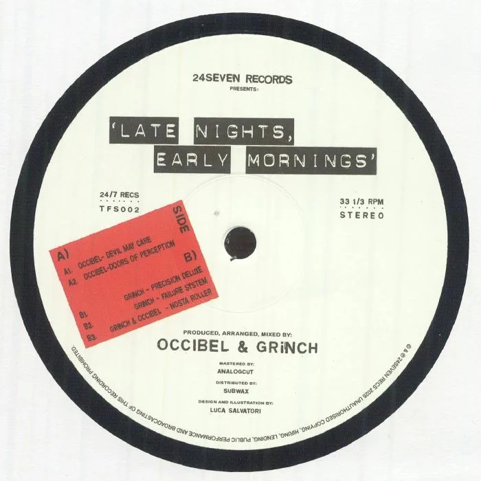 Лицевая сторона обложки — OCCIBEL / GRINCH — Late Nights Early Mornings