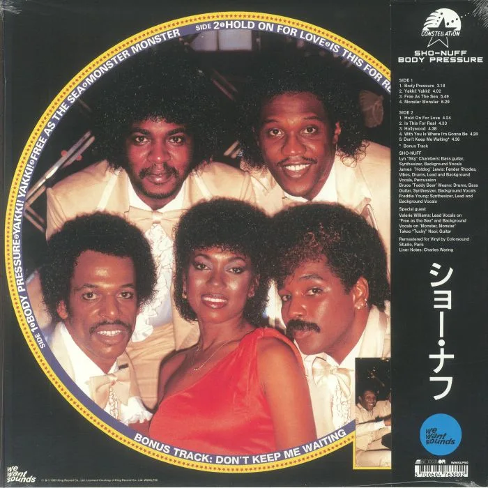 Обратная сторона обложки — SHO NUFF — Body Pressure (remastered)