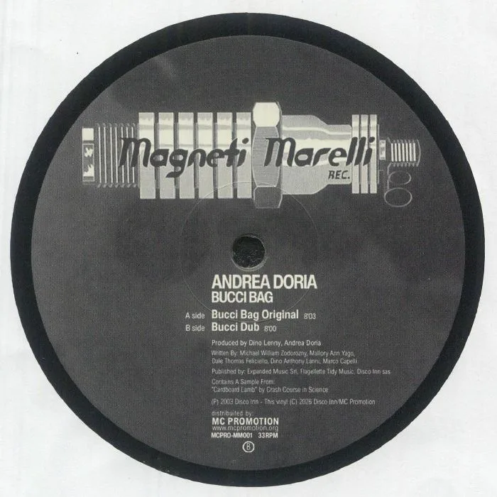 Back cover — Andrea DORIA — Bucci Bag (remastered)