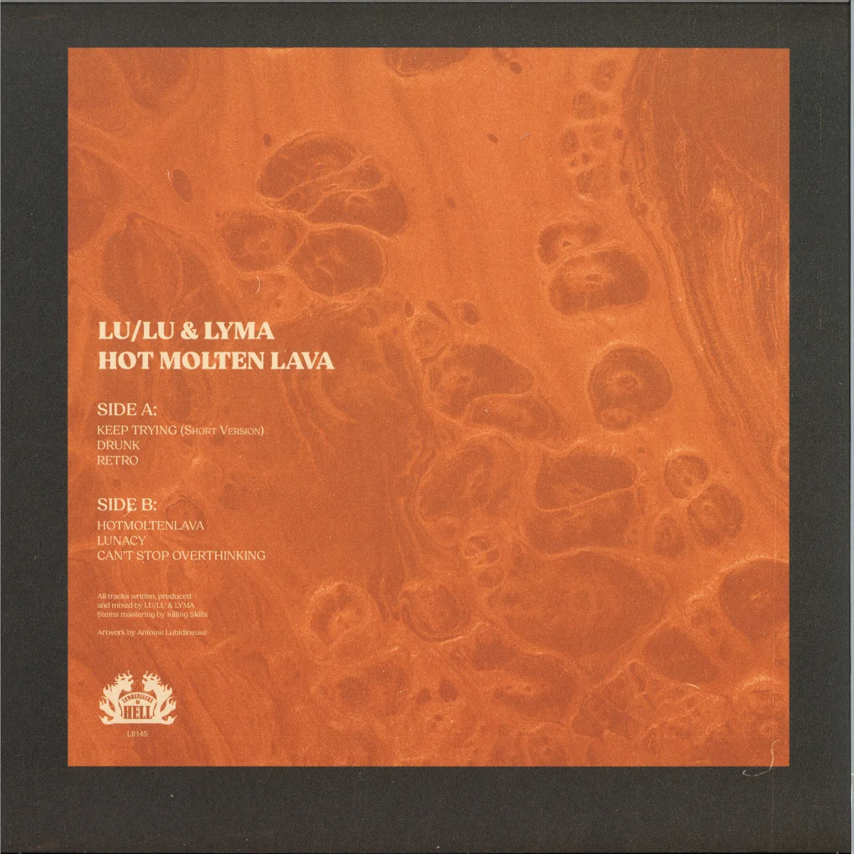 Обратная сторона обложки — Lu/Lu&Lyma — Hot Molten Lava LP