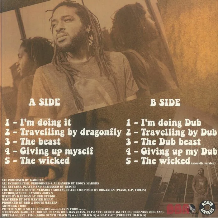 Back cover — Lyndon JOHN X — Travelling By Dragonfly