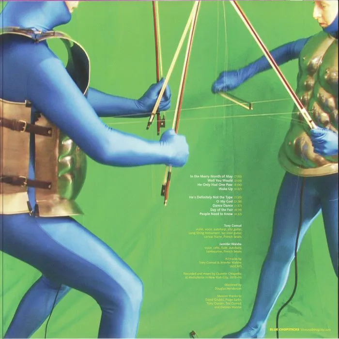Обратная сторона обложки — Tony CONRAD / JENNIFER WALSHE — In The Merry Month Of May